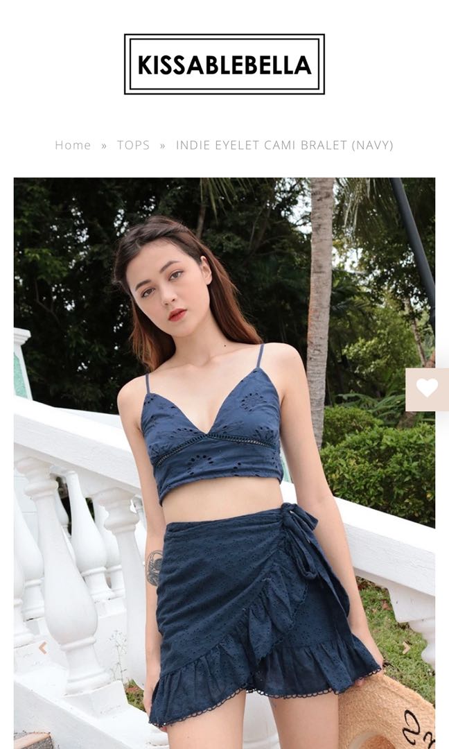navy bralet