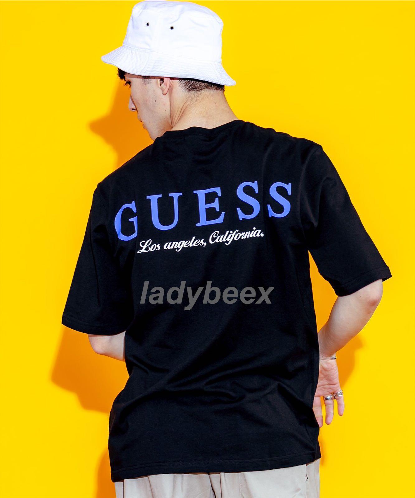 INSTOCK Guess Size M Colourful Back Logo T Shirt Semi Oversized Tee LIMITED