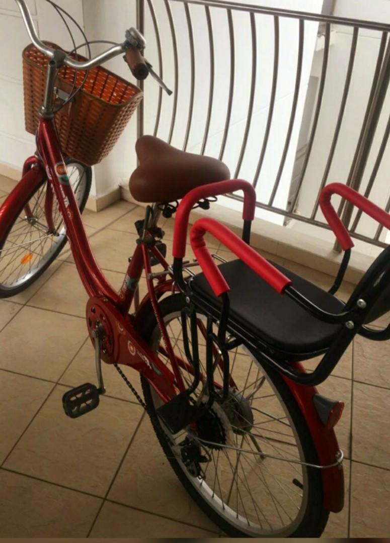 Womens bike outlet with kid seat