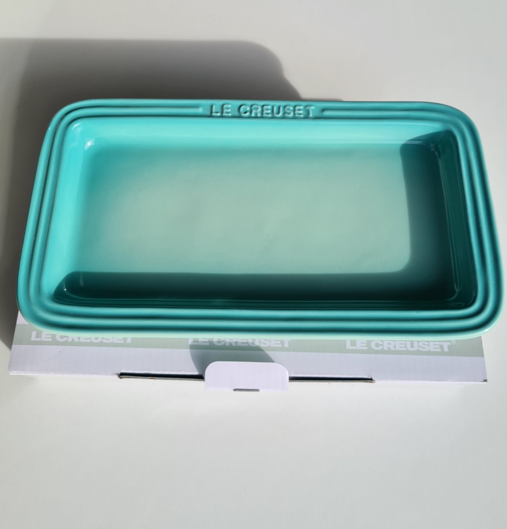 Le Creuset Rectangular Plate Cool Mint Furniture Home Living Kitchenware Tableware Cookware Accessories On Carousell