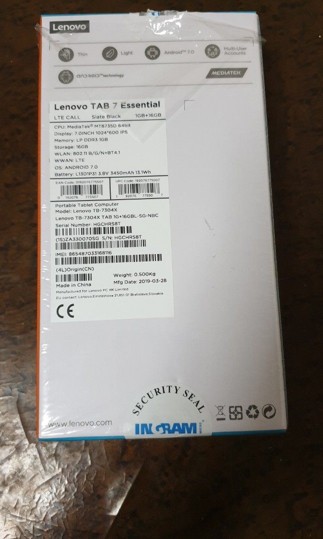 lenovo tab 7 essential