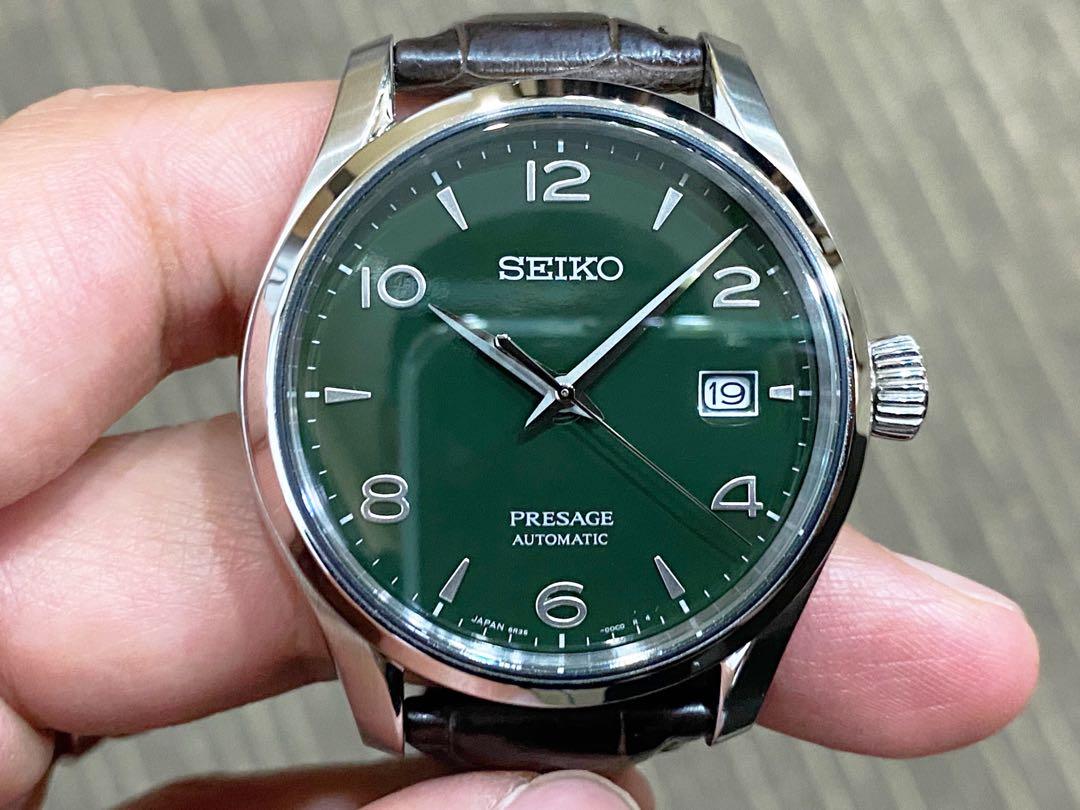 Like New Complete Local Nov 2019 Seiko Presage Green Enamel Limited SPB111  SPB111J, Luxury, Watches on Carousell