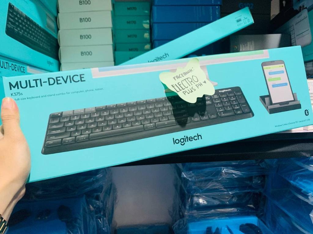 Logitech K375s Multi Device Bluetooth 2 4ghz Wireless Keyboard Stand Combo Electronics Computer Parts Accessories On Carousell