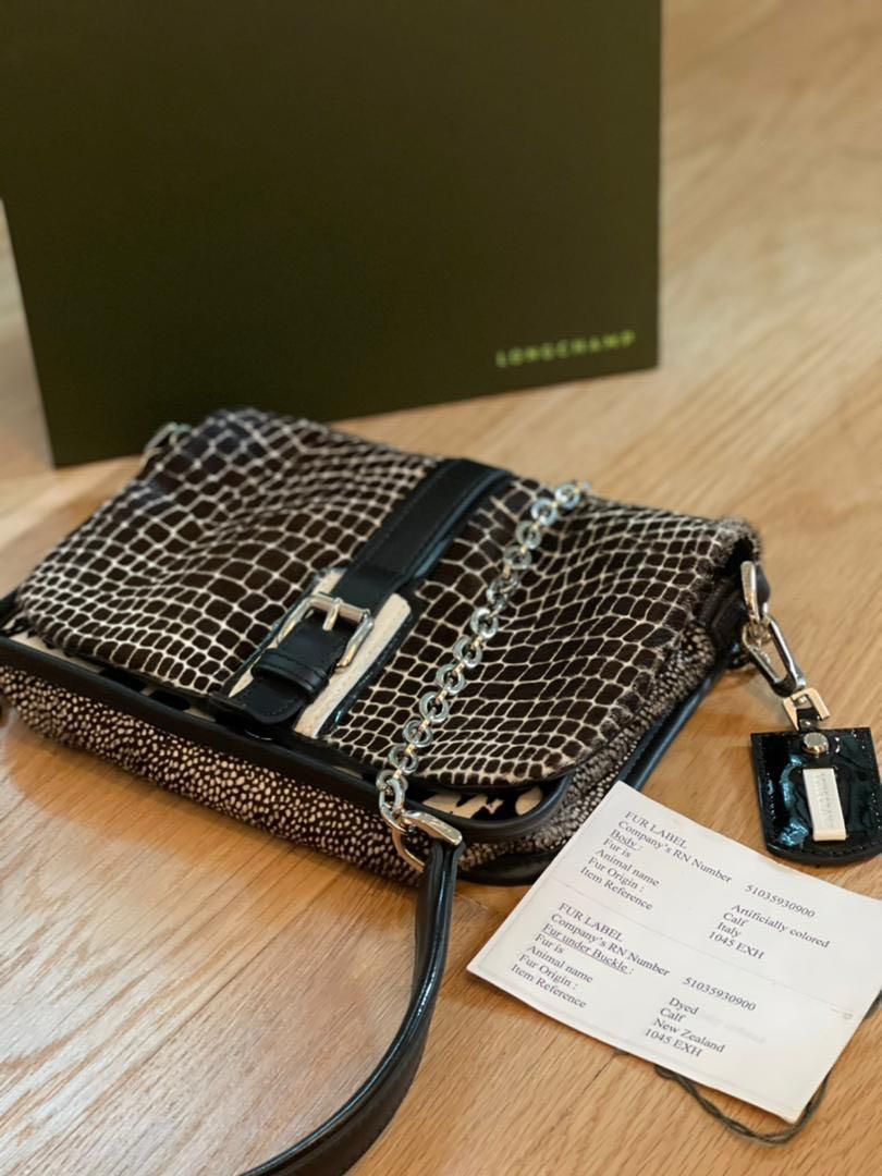 Longchamp fur bag hot sale