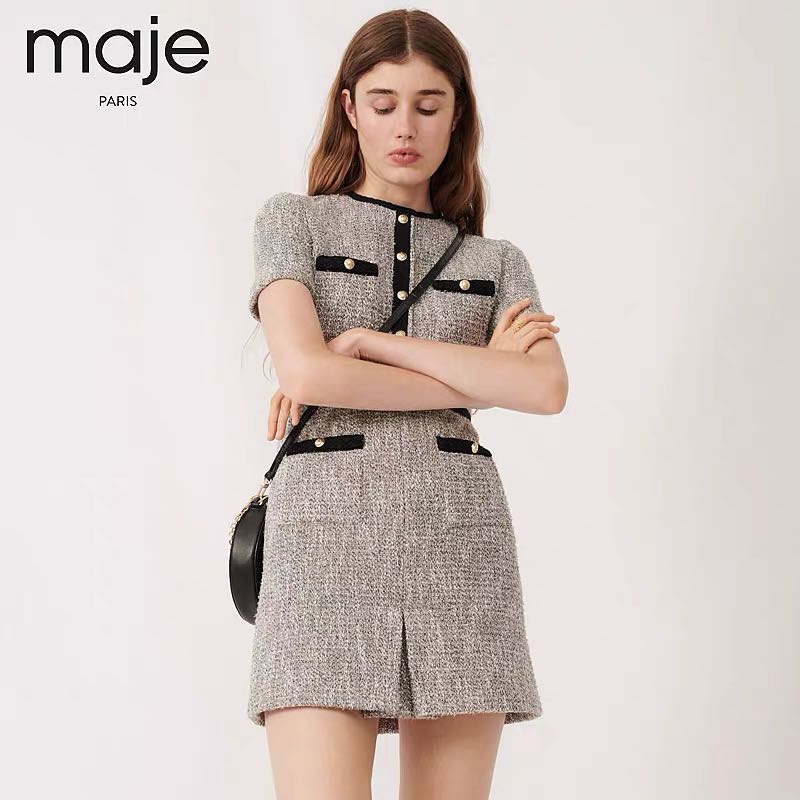 Maje Tweed Dress IT 38 Women s Fashion Dresses Sets Dresses