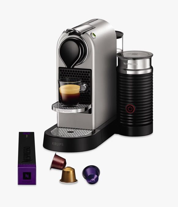 Nespresso CitiZ & Milk Coffee Machine by KRUPS with Milk Frother