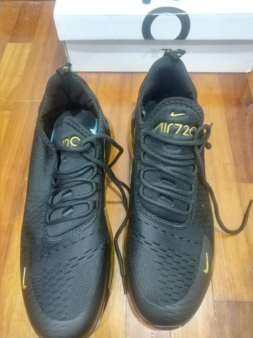 Nike air max 720 black gold hotsell