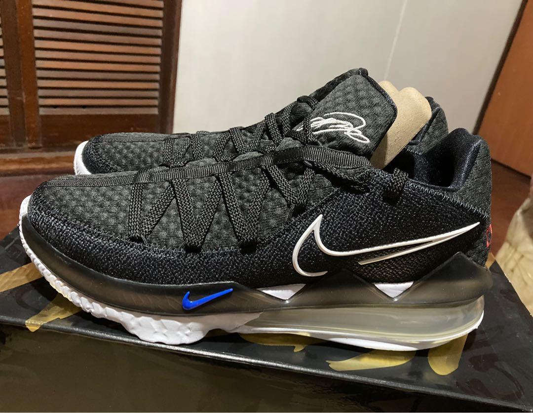 lebron 17 low black white