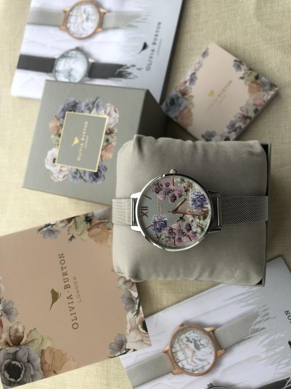 Sunlight florals silver mesh watch outlet