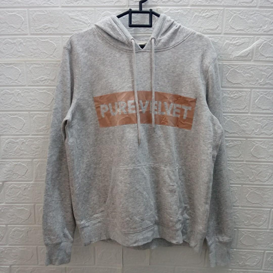Original Hoodie H M LOGG Pure Velvet Grey not uniqlo zara