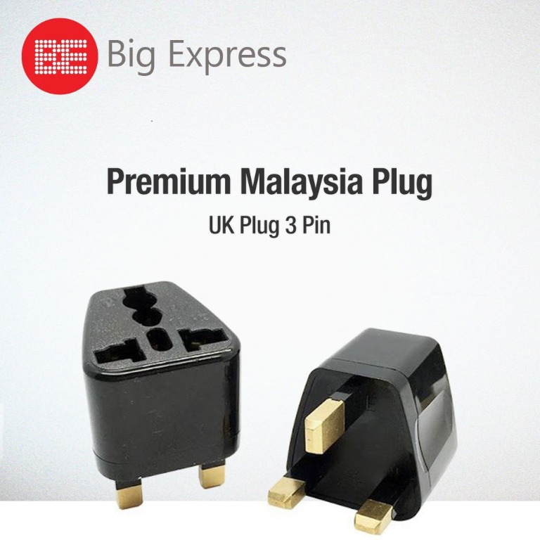 [Premium Malaysia Plug] 3 Pin Plug Full Copper Universal Adaptor UK