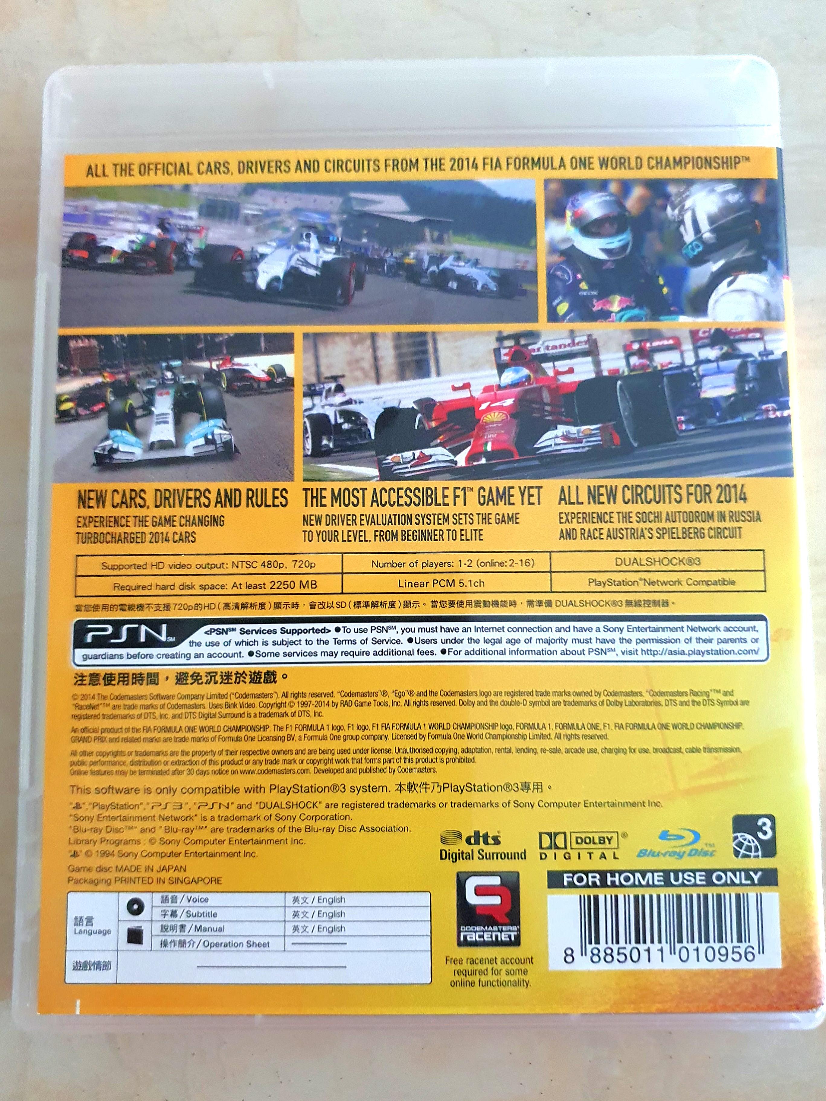 F1 2014 2025 ps3 for sale