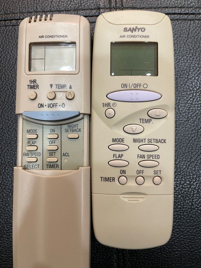 Sanyo Aircon Remote, Home Appliances, Cooling & Air Care on Carousell