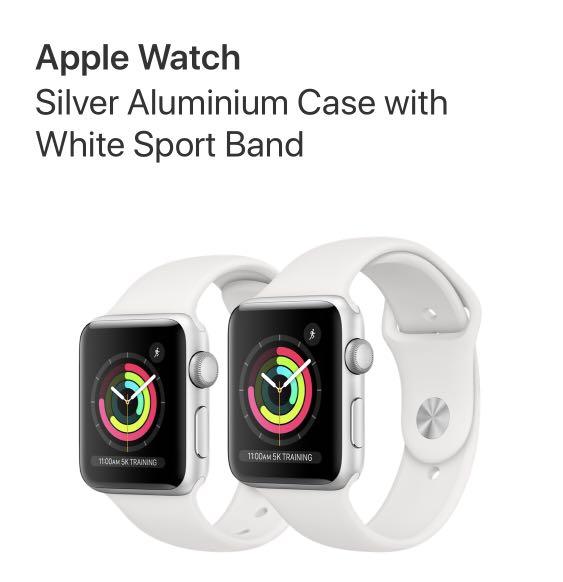 White apple watch series 3 42mm sale
