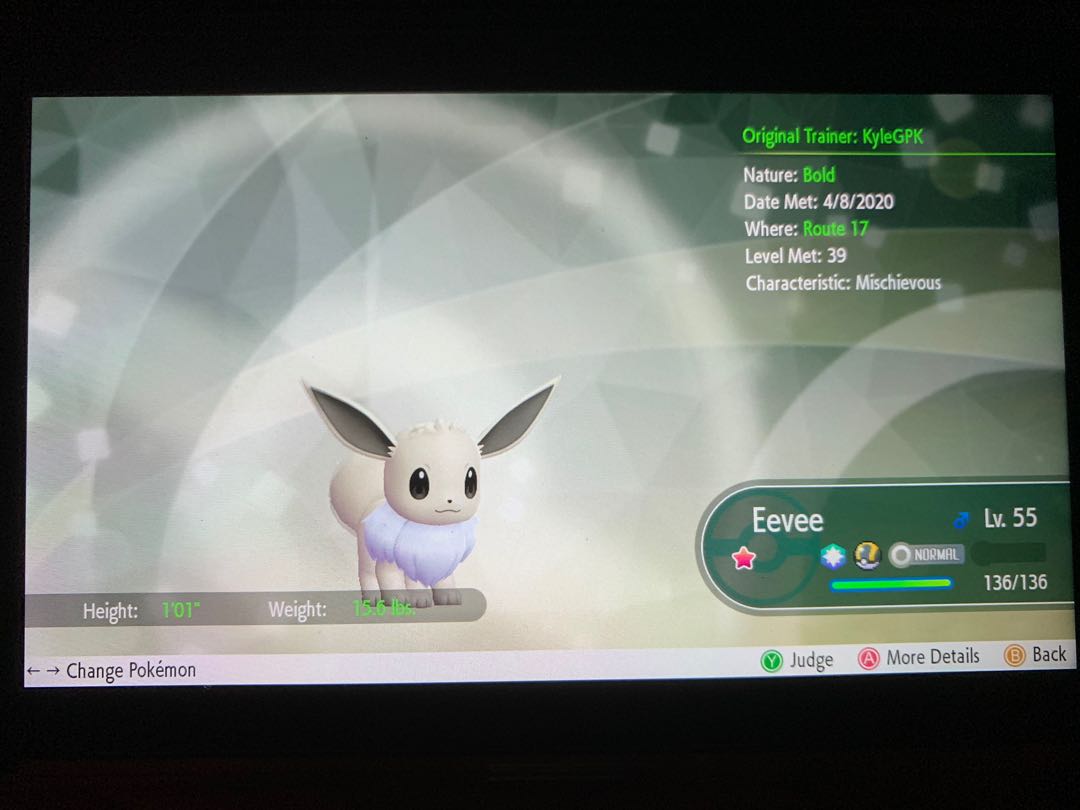 Eevee Let's Go Eevee Pokemon Sword Shield, Video Gaming, Gaming Accessories, Game Gift Cards & Accounts on Carousell
