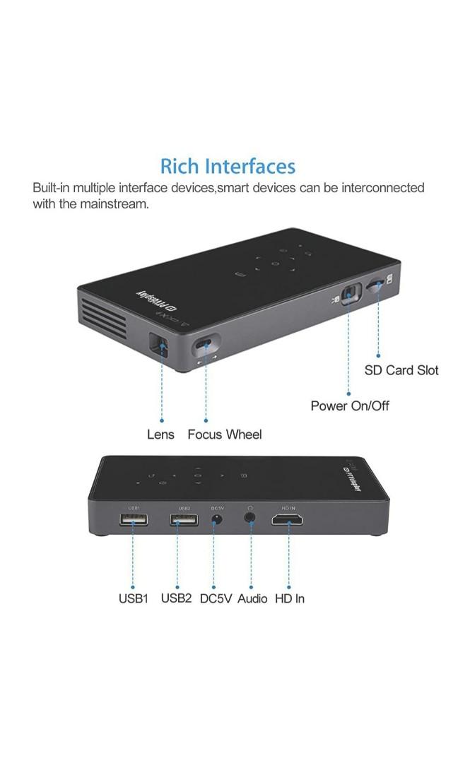 Smart Mini Portable Projector Bluetooth and Wifi ready (Category: Projectors) located in Manila. Submitted by jay.evangelista1 (Listing ID 1066938845, Image 2). Description: Super sale. Item is slight negotiable Please call 09273027211 or 09189030381.