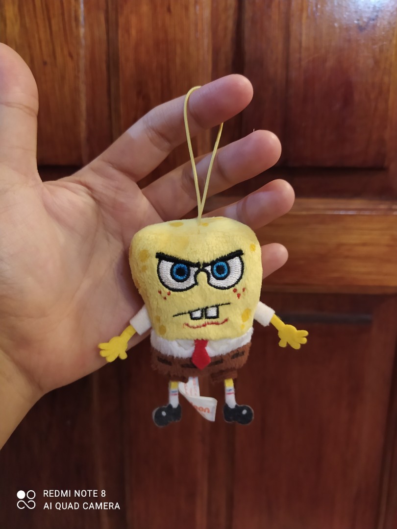 Spongebob top plush keychain