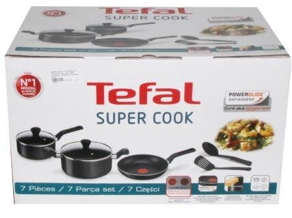 TEFAL SUPER COOK 7PC NON STICK COOKING SET - FROM DUBAI