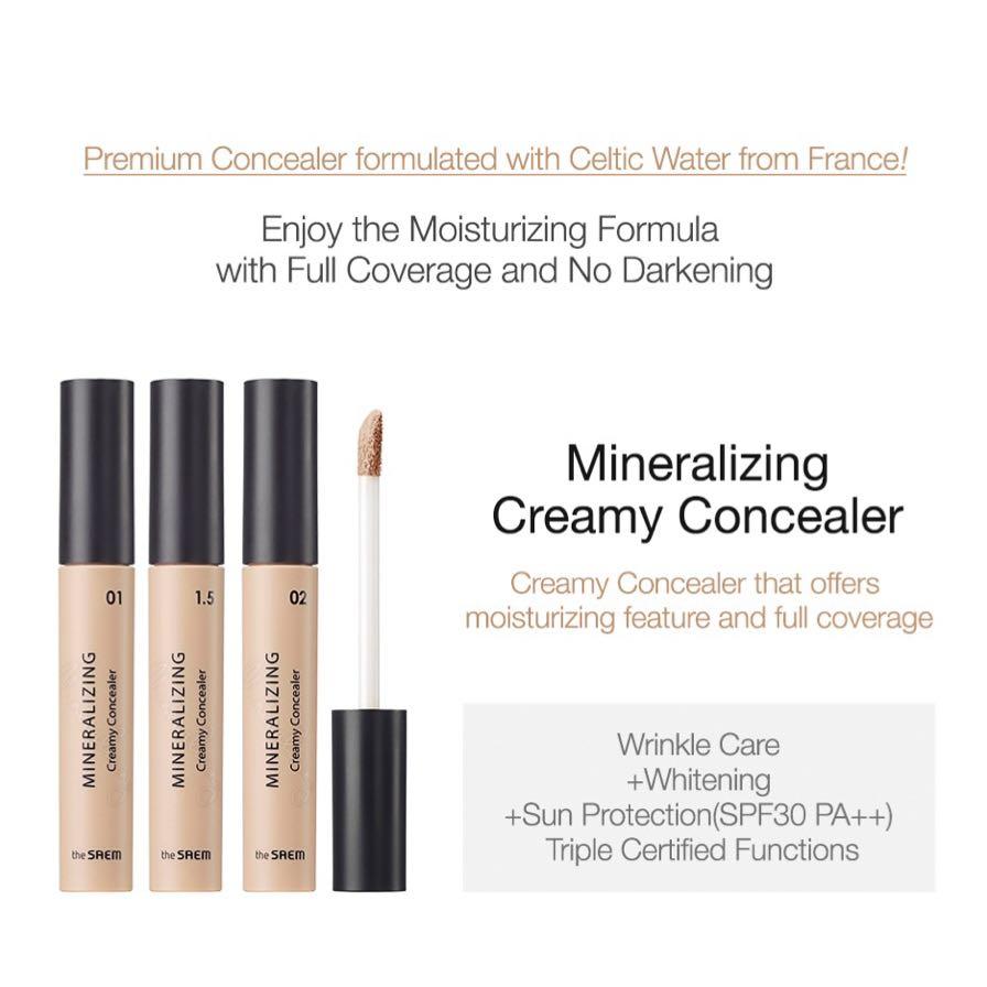 the saem mineralizing creamy concealer