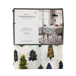 Threshold Christmas Tree Print Tablecloth 60x104" - seats 6 to 8