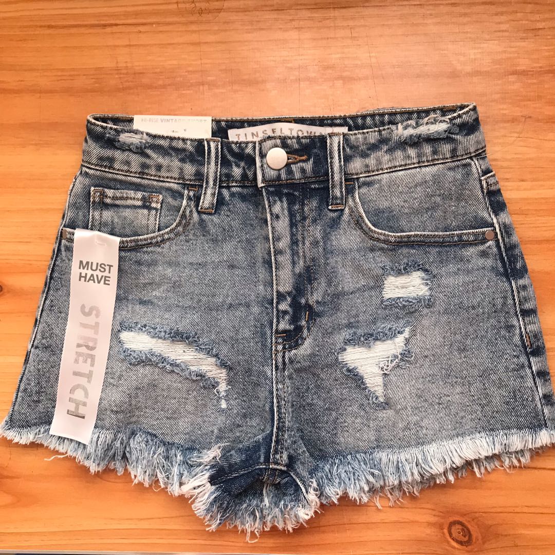 Tinseltown High Waist Shorts Women s Fashion Bottoms Shorts on