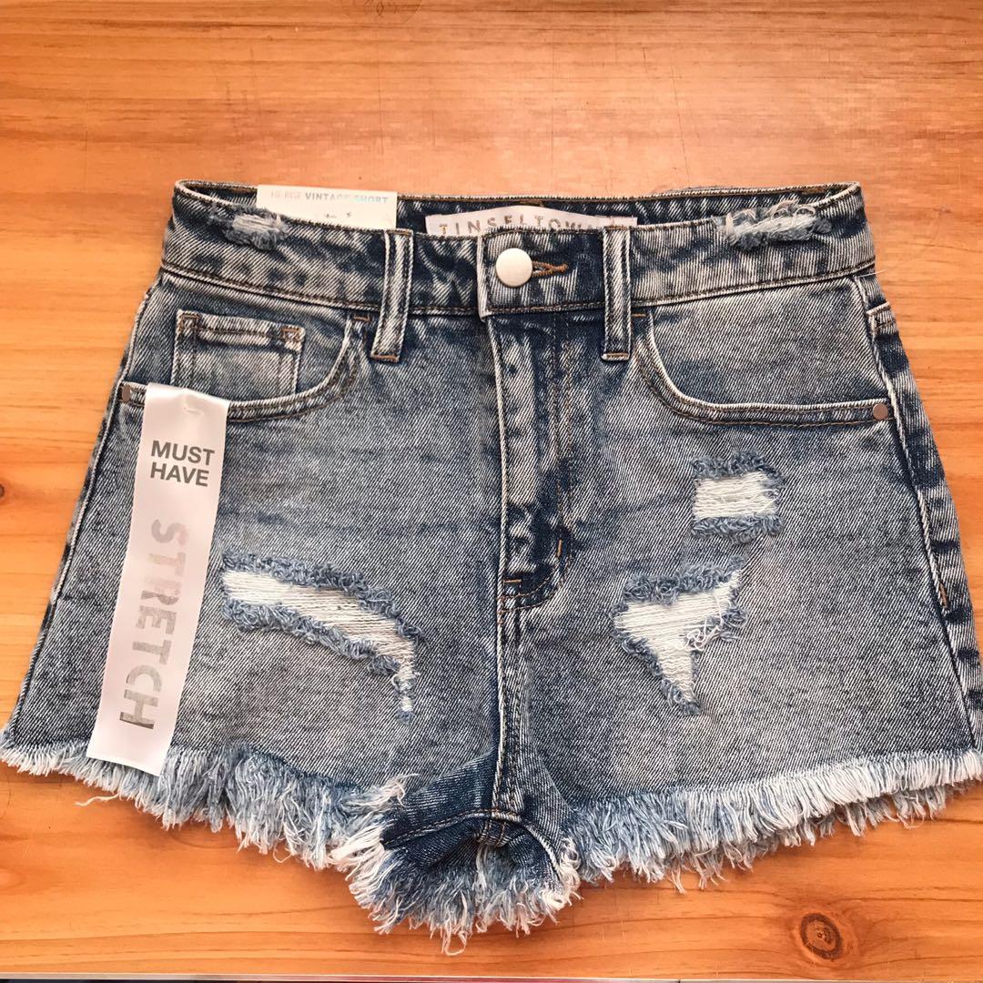 Tinseltown High Waist Shorts Women s Fashion Bottoms Shorts on
