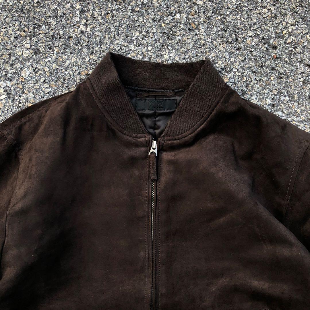 Uniqlo faux suede bomber hotsell