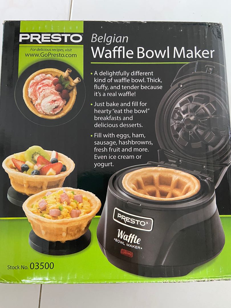 waffle bowl maker machine