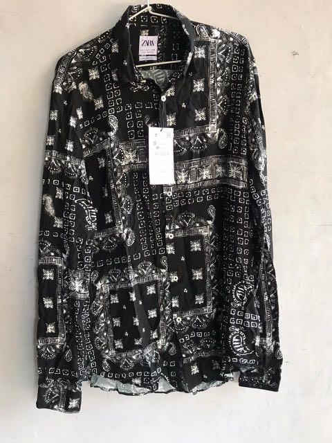 Zara bandana print shirt clearance