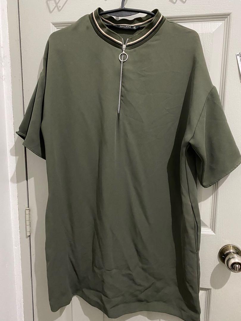 Zara green dress (Category: Dresses) located in Quezon City. Submitted by kashewj (Listing ID 1067067832, Image 1). Description: Preloved Zara army green dress Size: small Used only a few times Mode of payment: gcash/bdo/bpi.