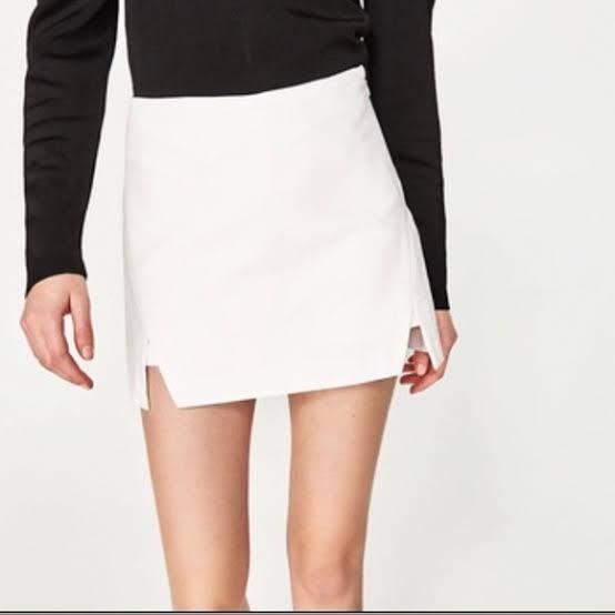 Zara sale white skort