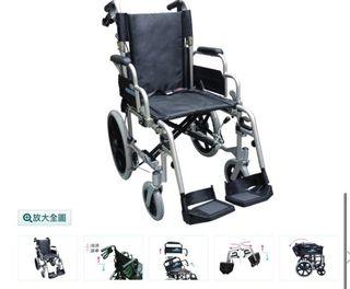 鋁合金護理型輪椅-18吋塑膠轆 鋁合金護理型輪椅-18吋塑膠轆