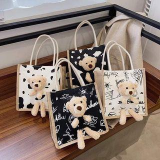 絨毛小熊手提袋