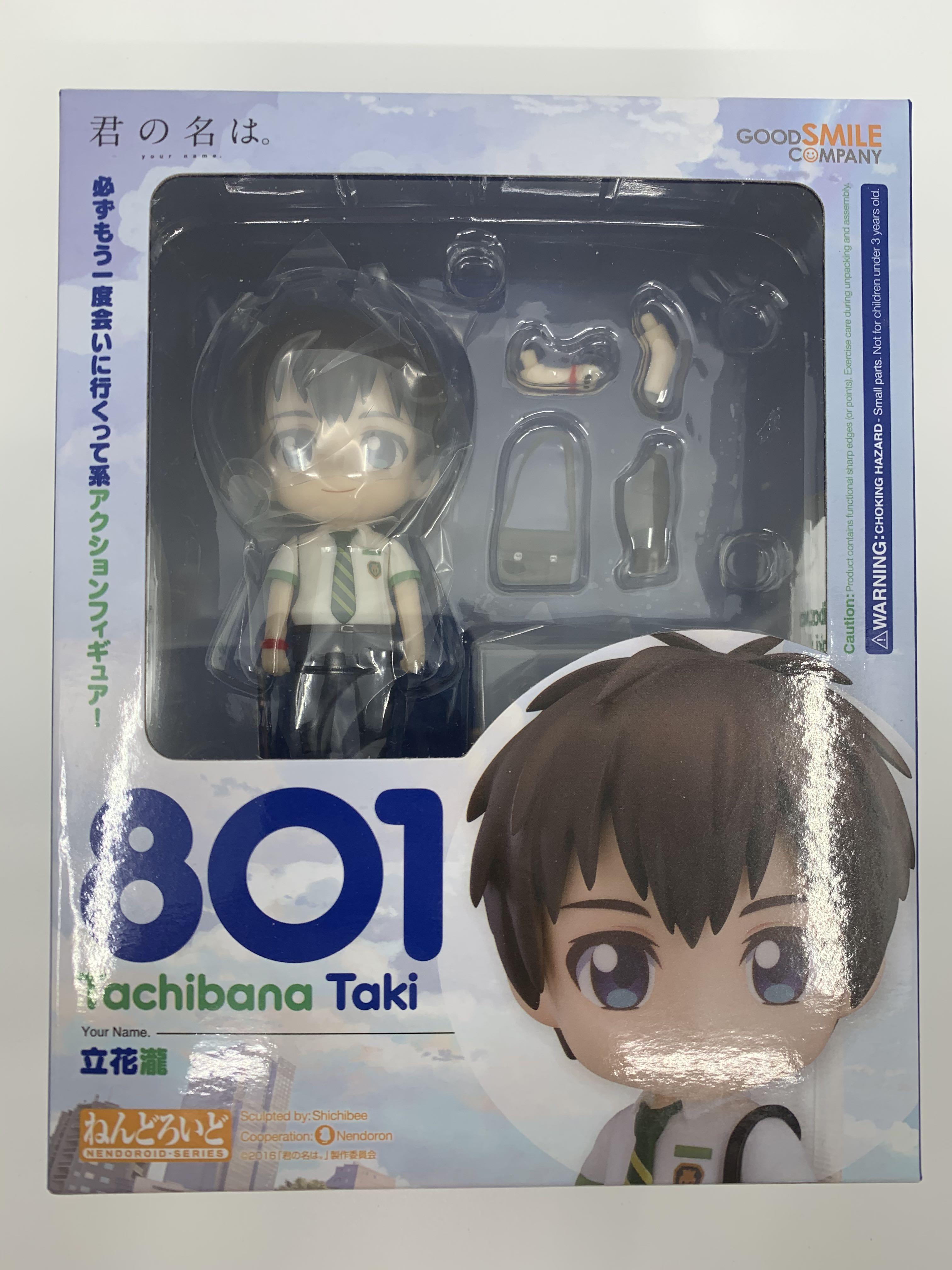 全新日版未開 No 801 立花瀧你的名字your Name Tachibana Goodsmile Company Gsc 黏土人nendoroid 玩具 遊戲類 玩具 Carousell