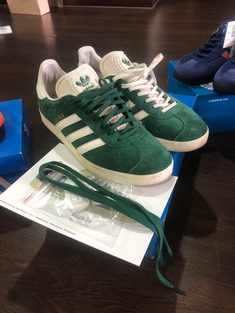 Adidas gazelle green Men s Fashion Footwear Sneakers on Carousell