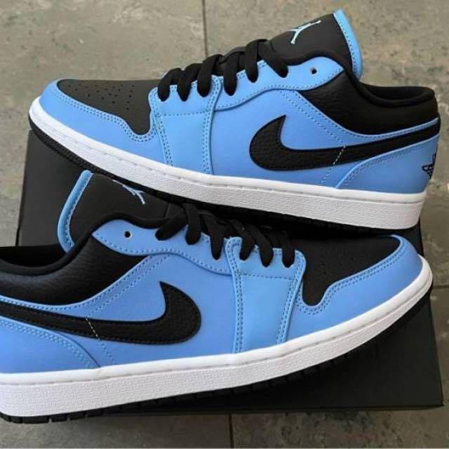 Air Jordan 1 Low University Blue Black Us9 In Transit Men S Fashion Footwear Sneakers On Carousell Air Jordan 1 Low University Blue Black Us9 In Transit Men S Fashion Footwear Sneakers On Carousell