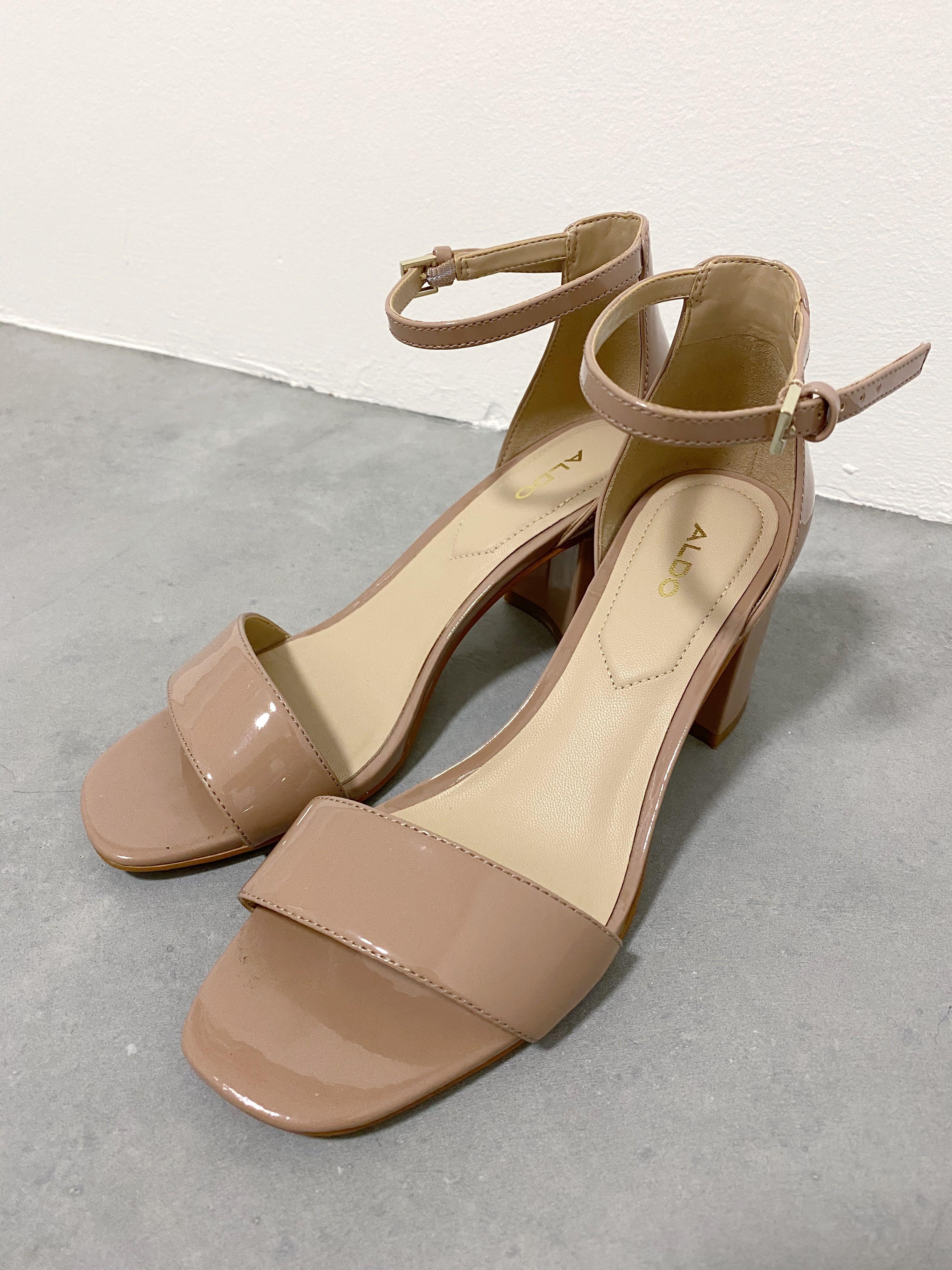 Aldo Valentina Nude Beige Heel Sandal