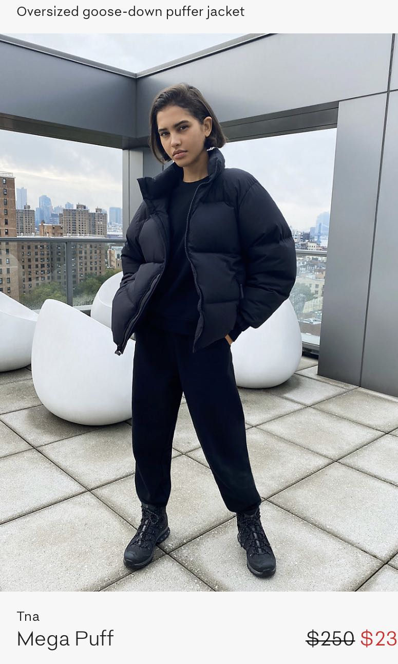 Aritzia TNA Mega Puff Jacket Women s Fashion Clothes on Carousell