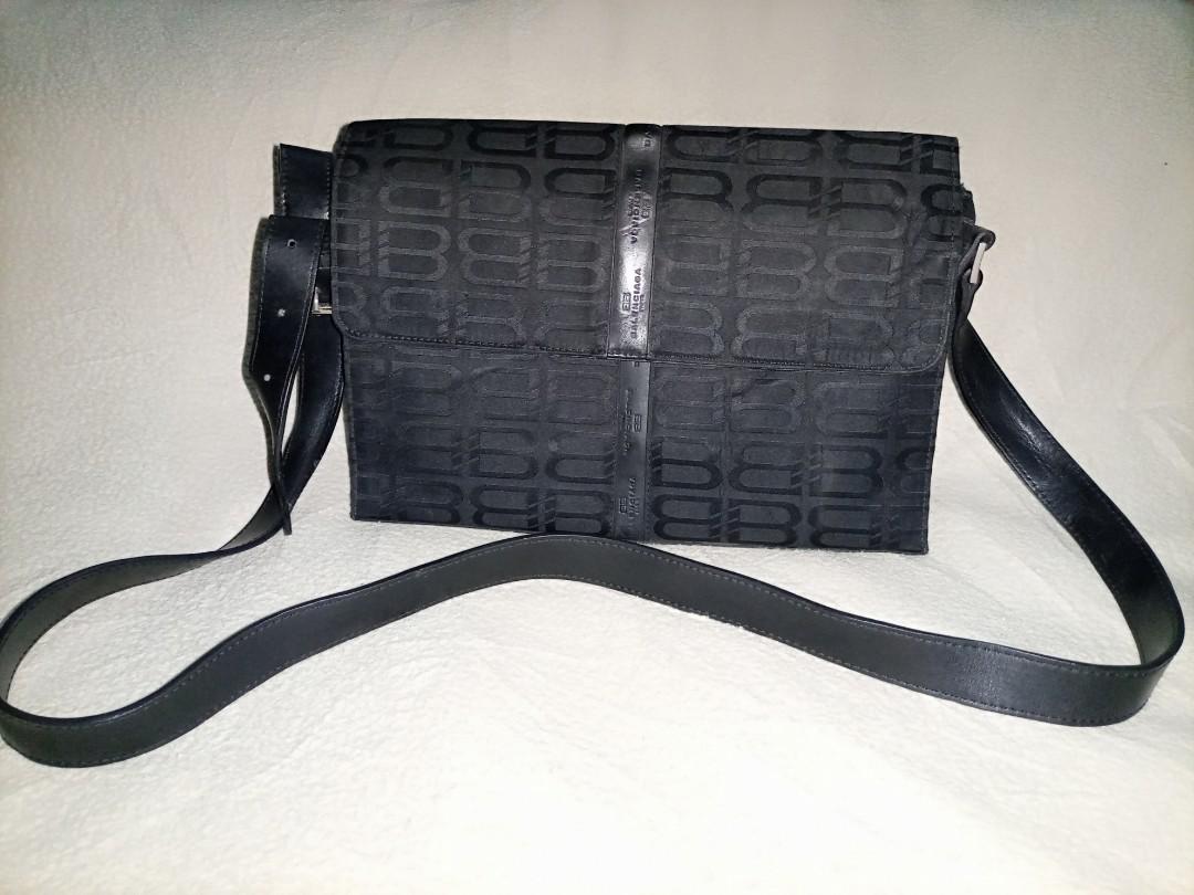 VINTAGE BALENCIAGA BB PRINTED CANVAS 