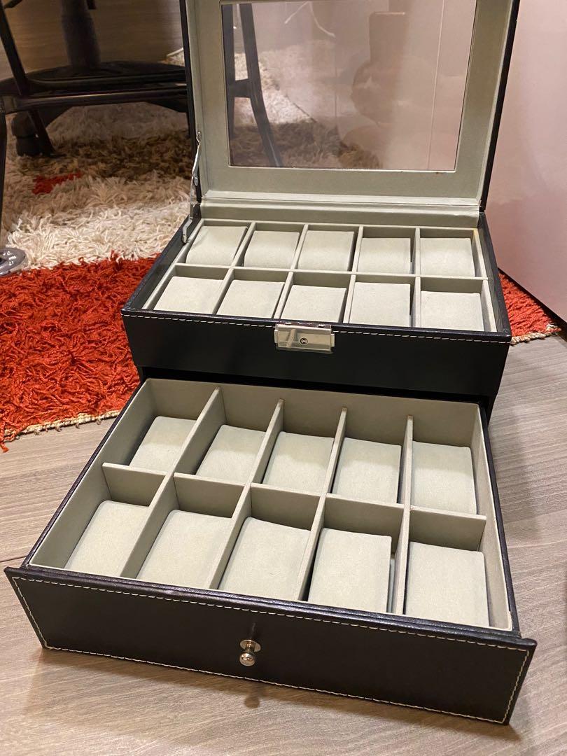 Black watch box for 20 watches Luxury Watches on Carousell
