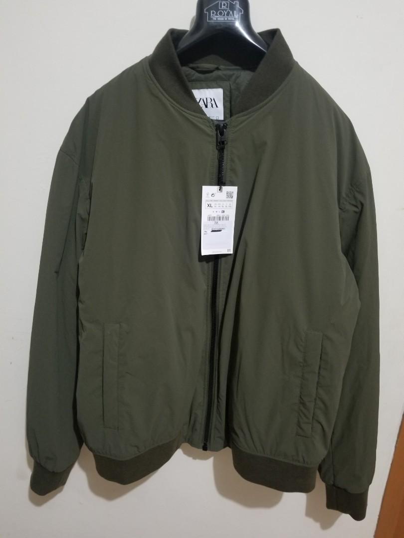 zara khaki bomber