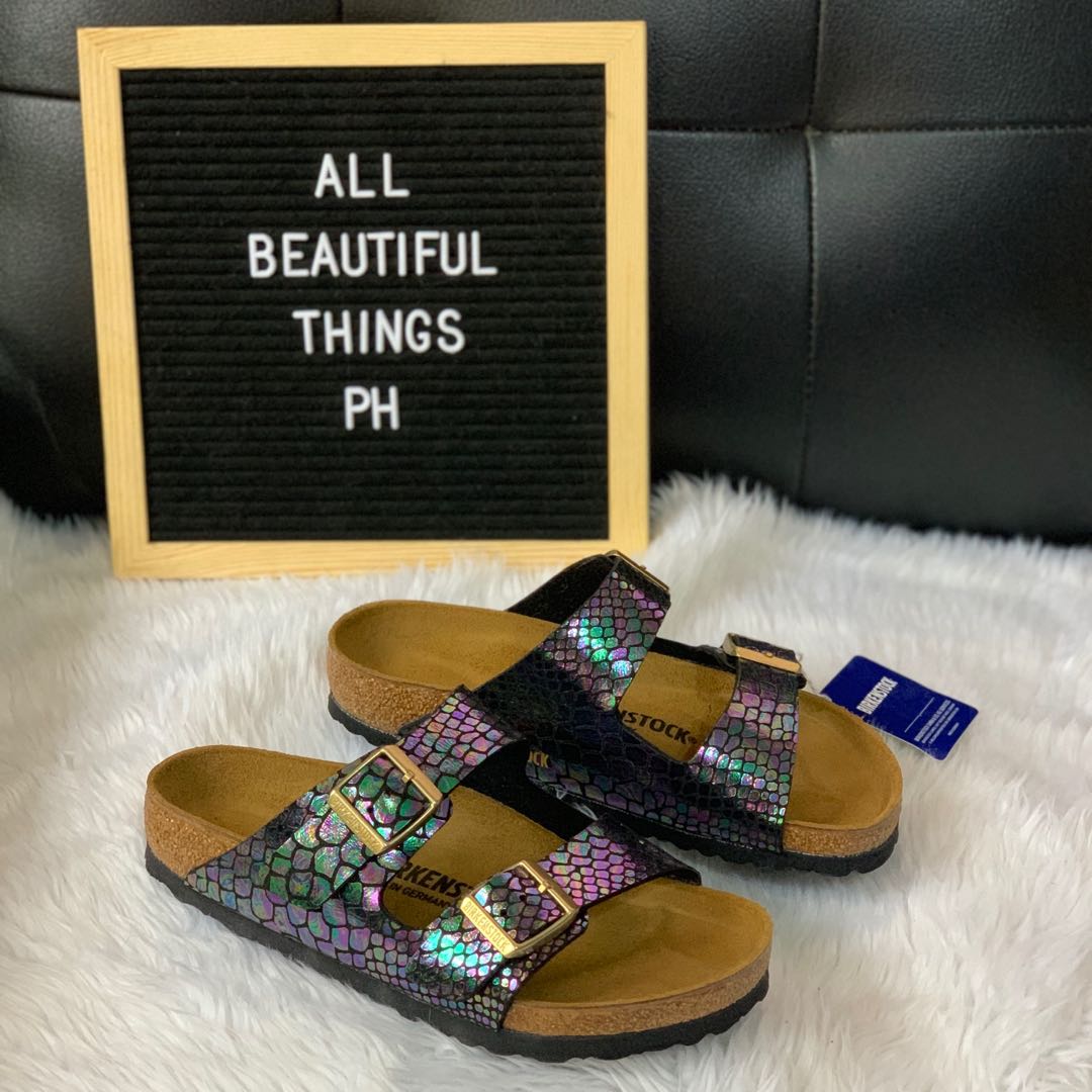 Snakeskin birkenstocks sales