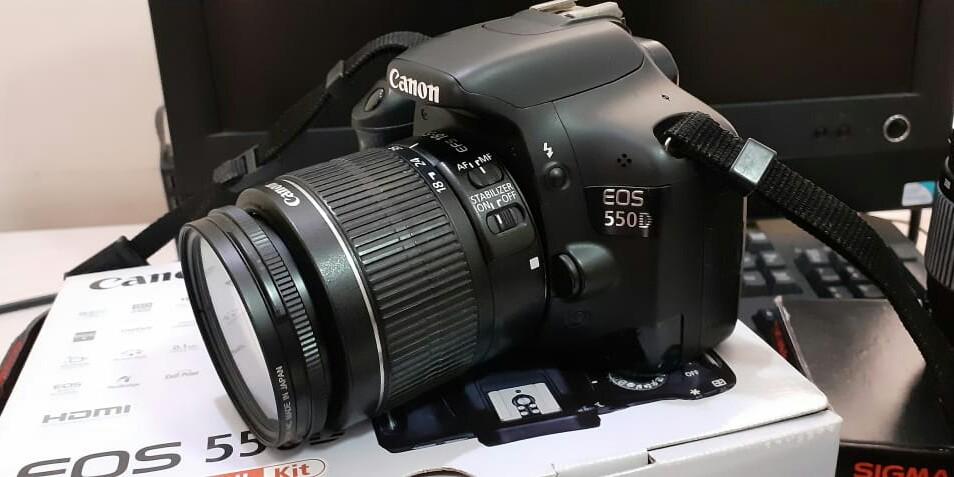 camera canon eos 550 plus lensa sigma