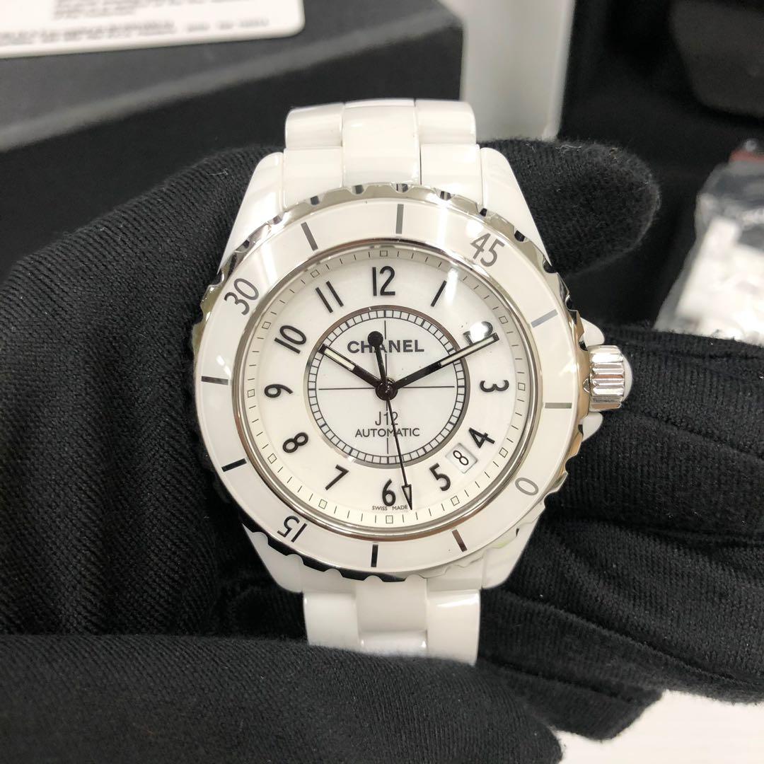 Chanel J12 H0970 White Automatic Watch 217002578 ~