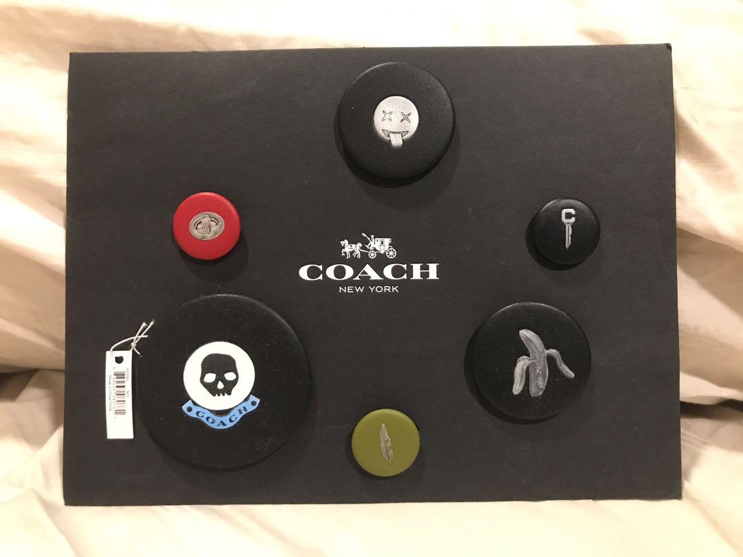 COACH Pin Set: 6 Pins, Luxury, Accessories on Carousell
