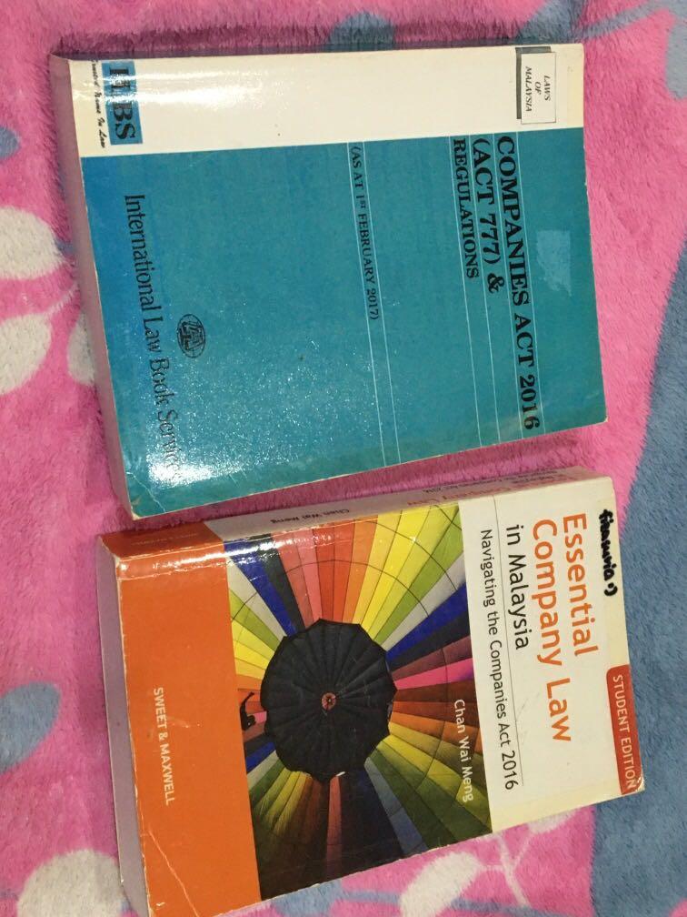 Company law & companies Act 2016, Textbooks on Carousell