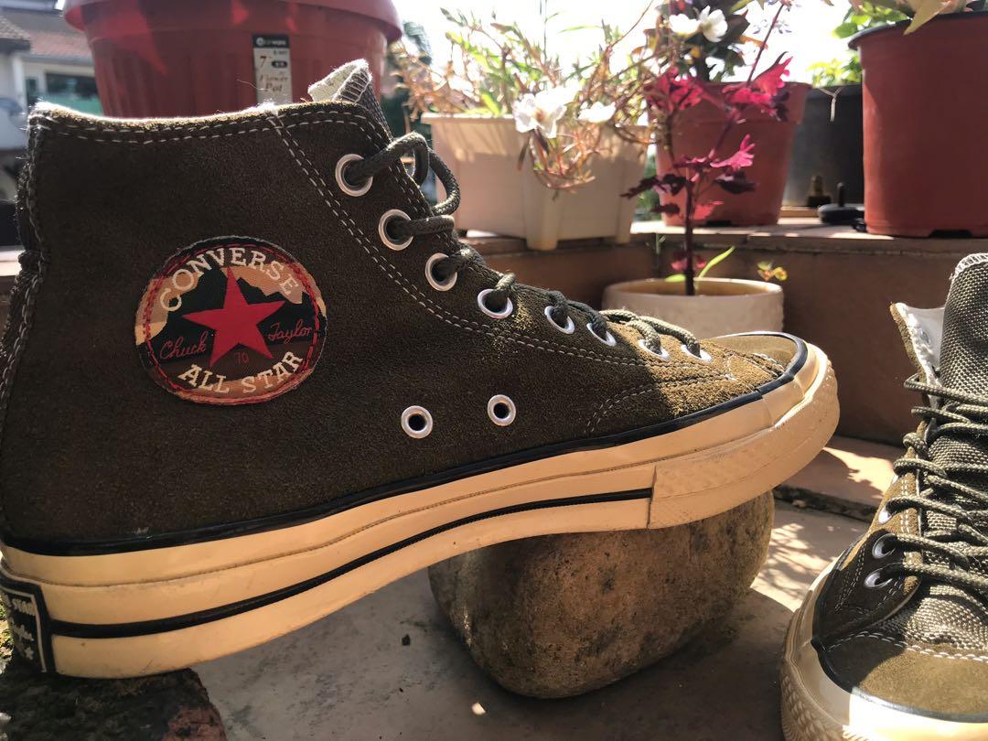 Converse CT 70 Suede Green high Men s Fashion Footwear Sneakers