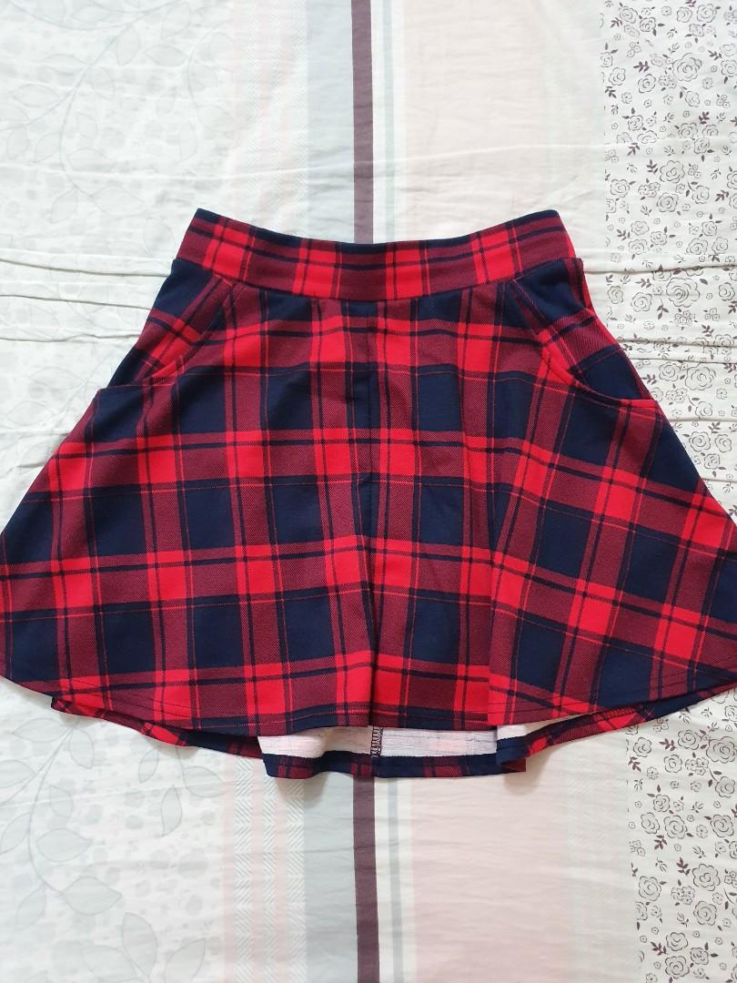 Plaid skirt hot sale cotton on