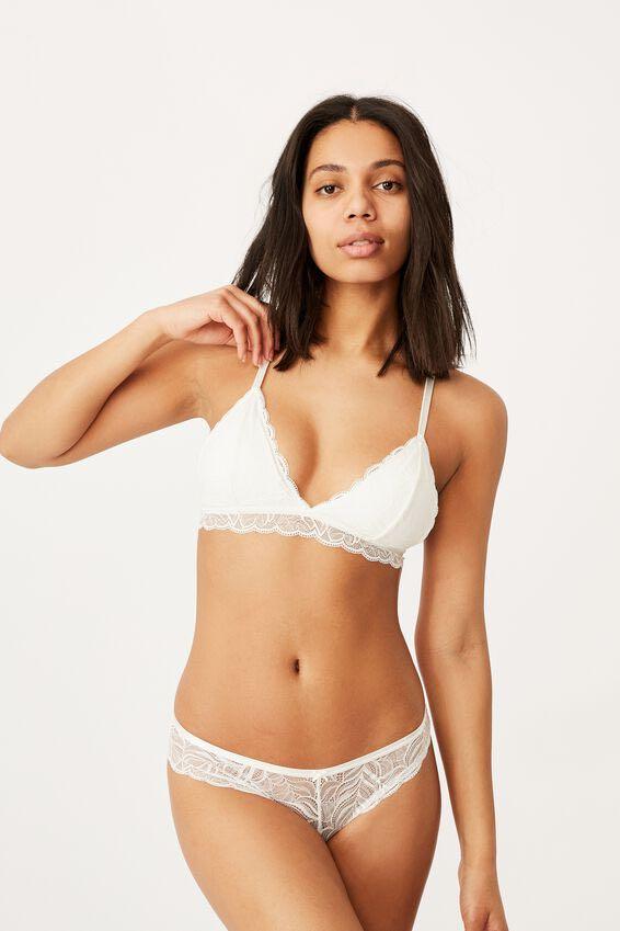 Cotton on summer lace bralette (white), Women's Fashion, New Undergarments  & Loungewear on Carousell