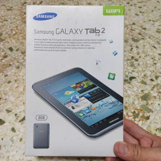 Empty Samsung Galaxy Tab 2 7.0 Box